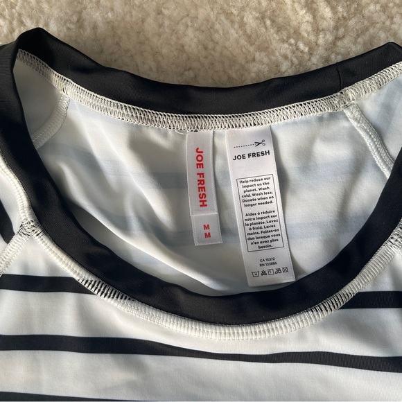 Joe Fresh Monochrome Striped Rash Guard - Picture 3 of 4